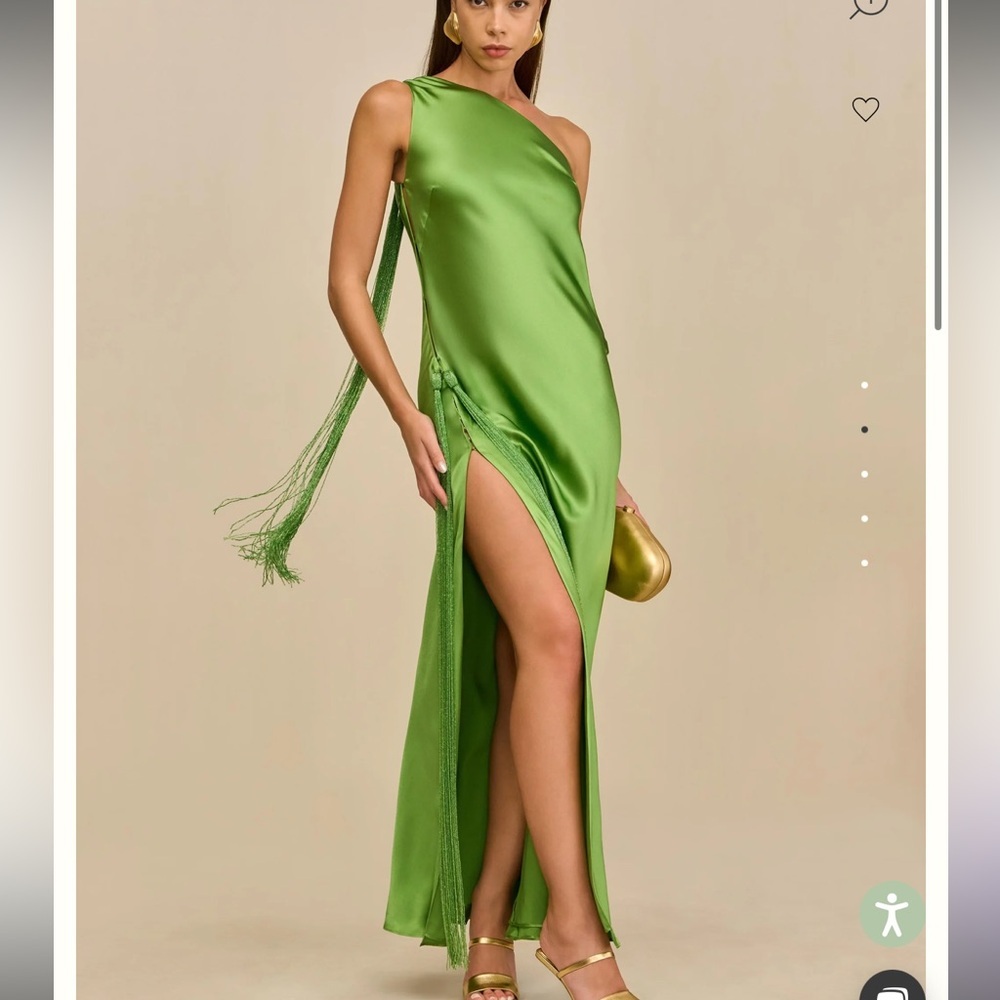 Preowned Cult Gaia Keya Pistachio XS 0 Gown - Picture 4 of 16